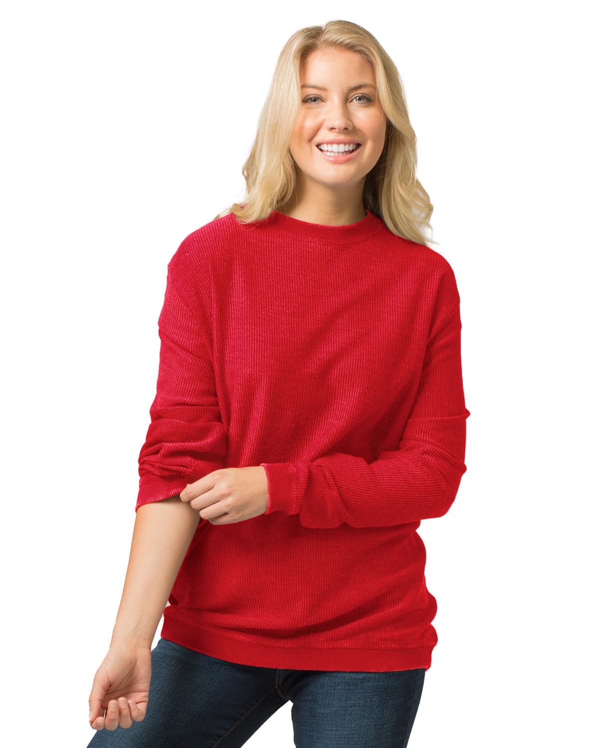 Image for LadiesRally Corduroy Knit Pullover Crew