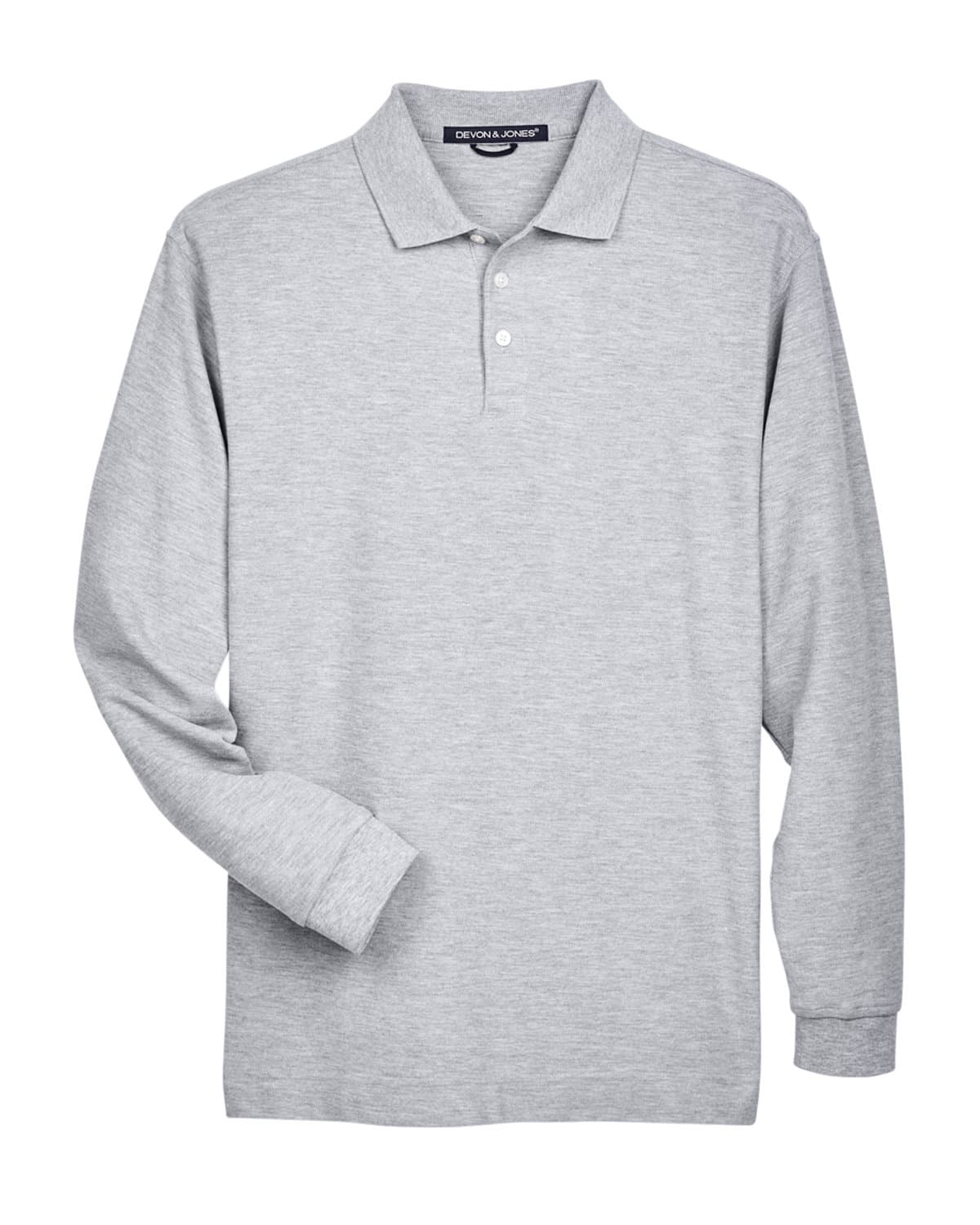 Image for Men's Pima Piqué Long-Sleeve Polo
