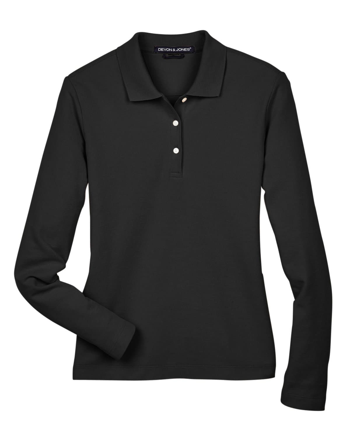 Image for Ladies' Pima Piqué Long-Sleeve Polo