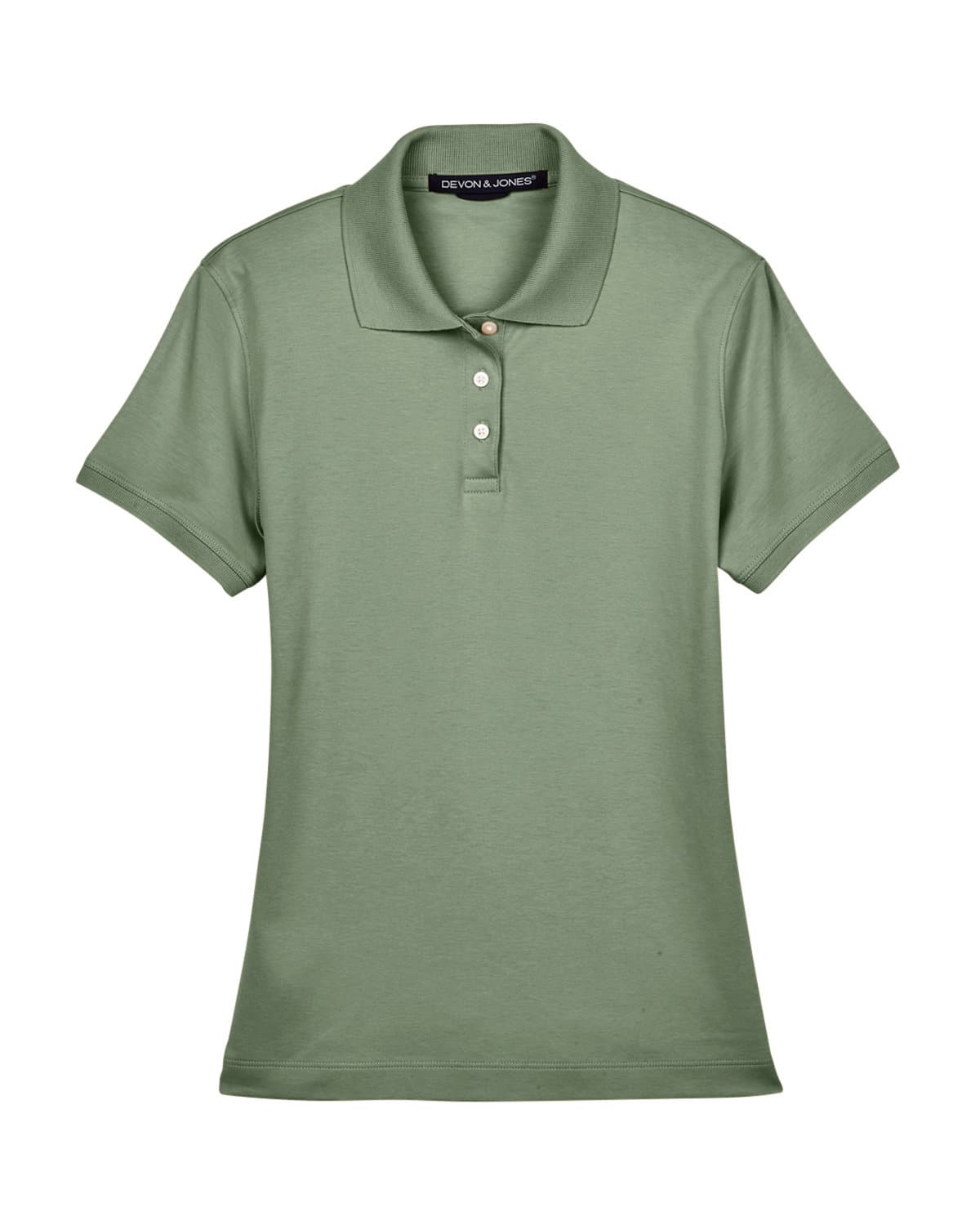 Image for Ladies' Solid Perfect Pima Interlock Polo