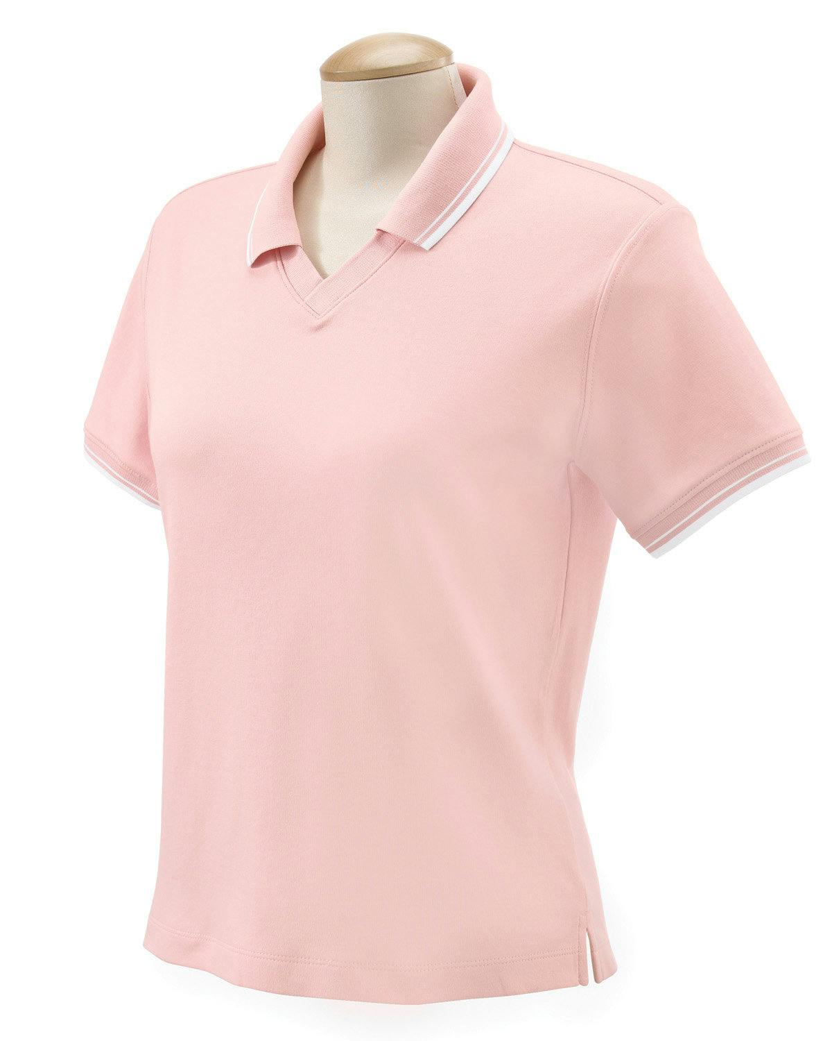 Image for Ladies' Tipped Perfect Pima Interlock Polo