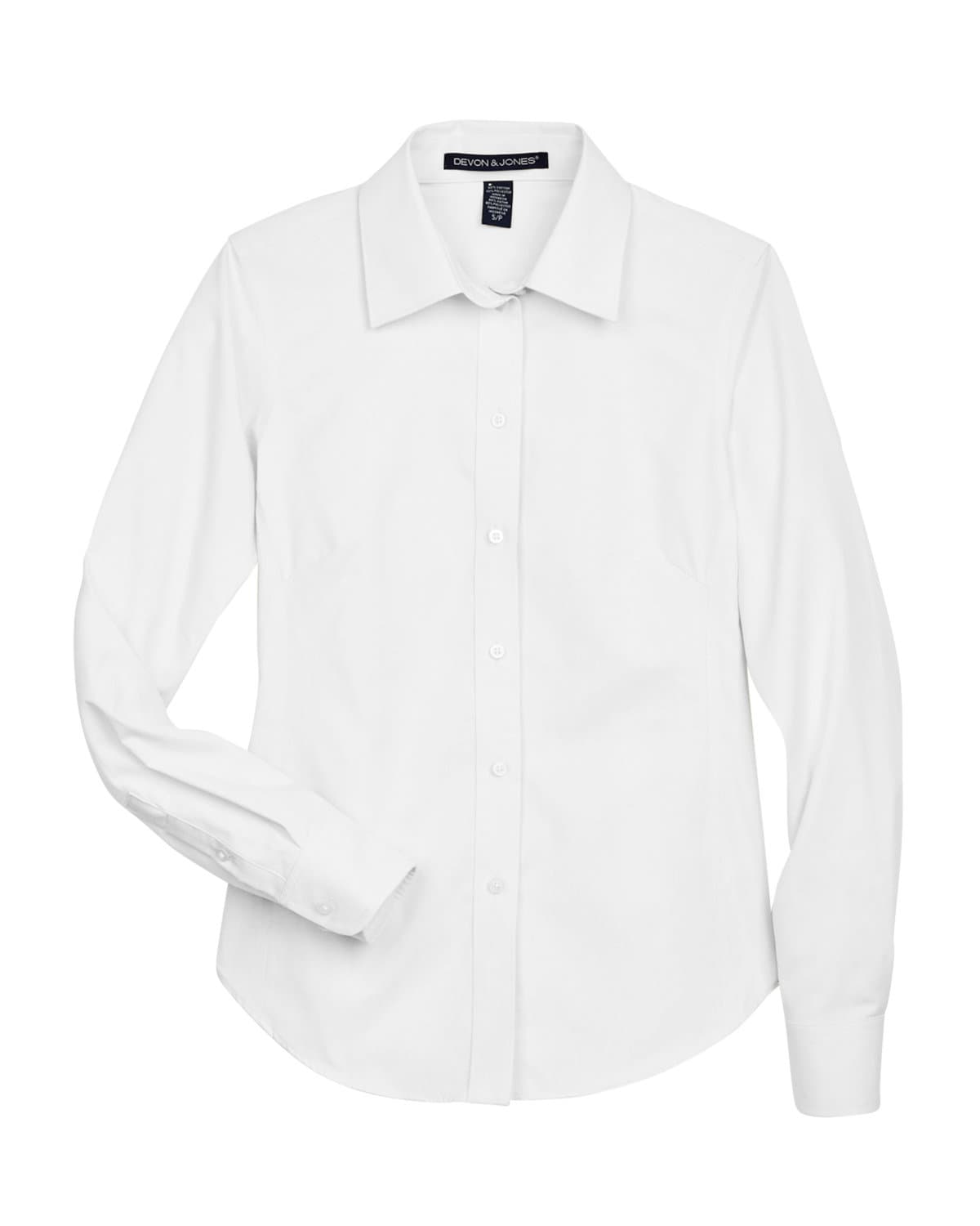 Image for Ladies' Crown Collection® Solid Oxford Woven Shirt