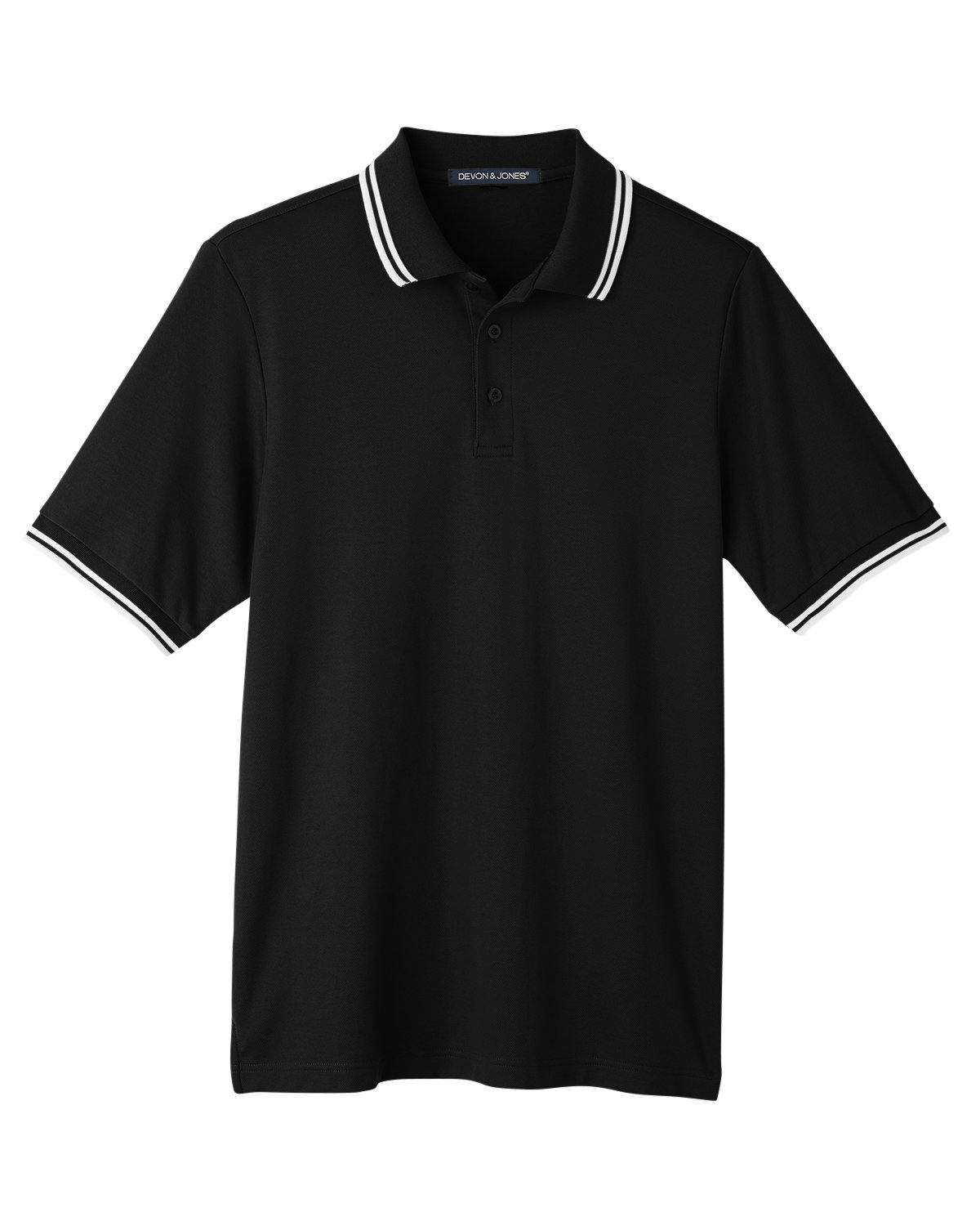 Image for CrownLux Performance® Men's Plaited Tipped Polo