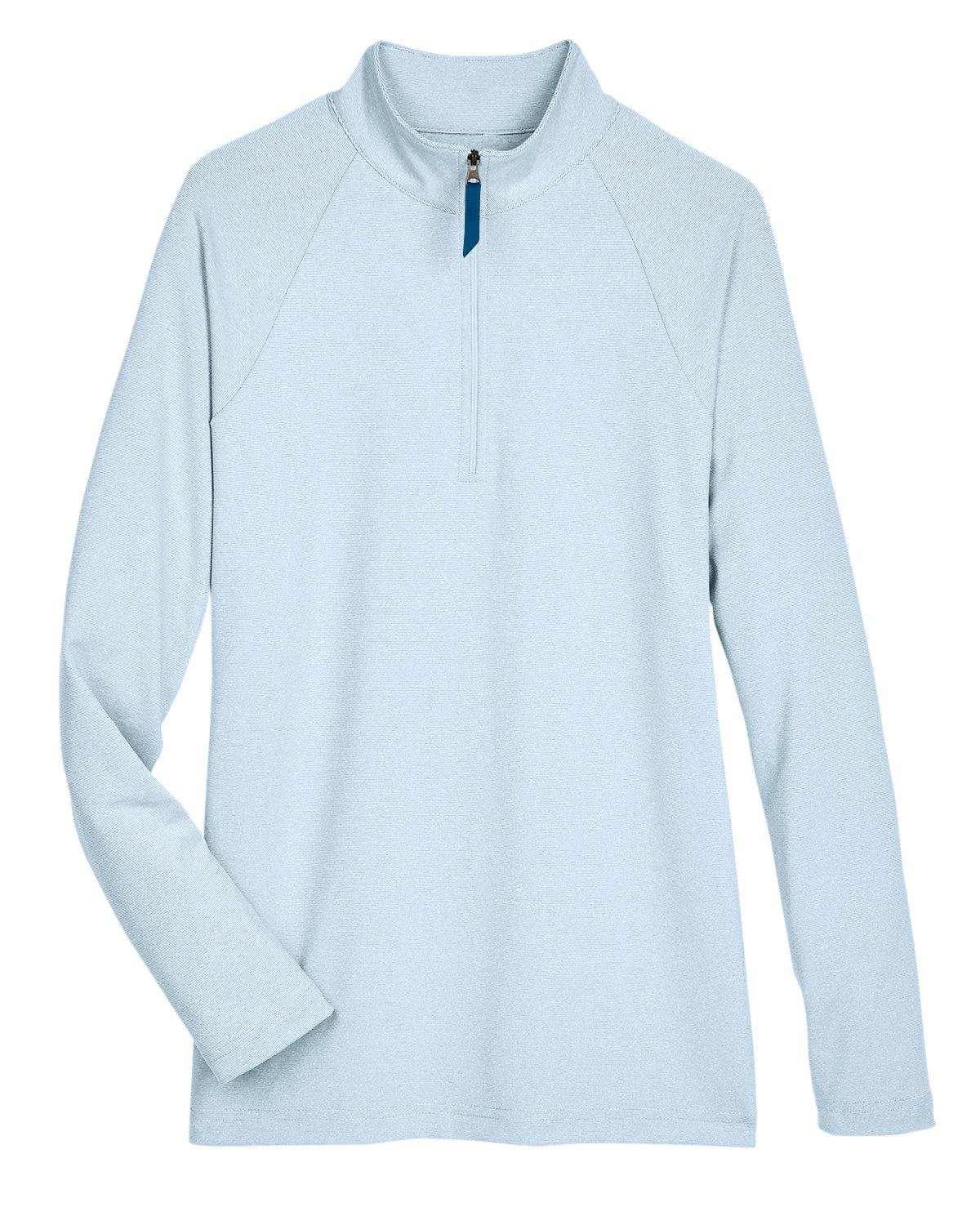 Image for CrownLux Performance® Ladies' Clubhouse Micro-Stripe Quarter-Zip