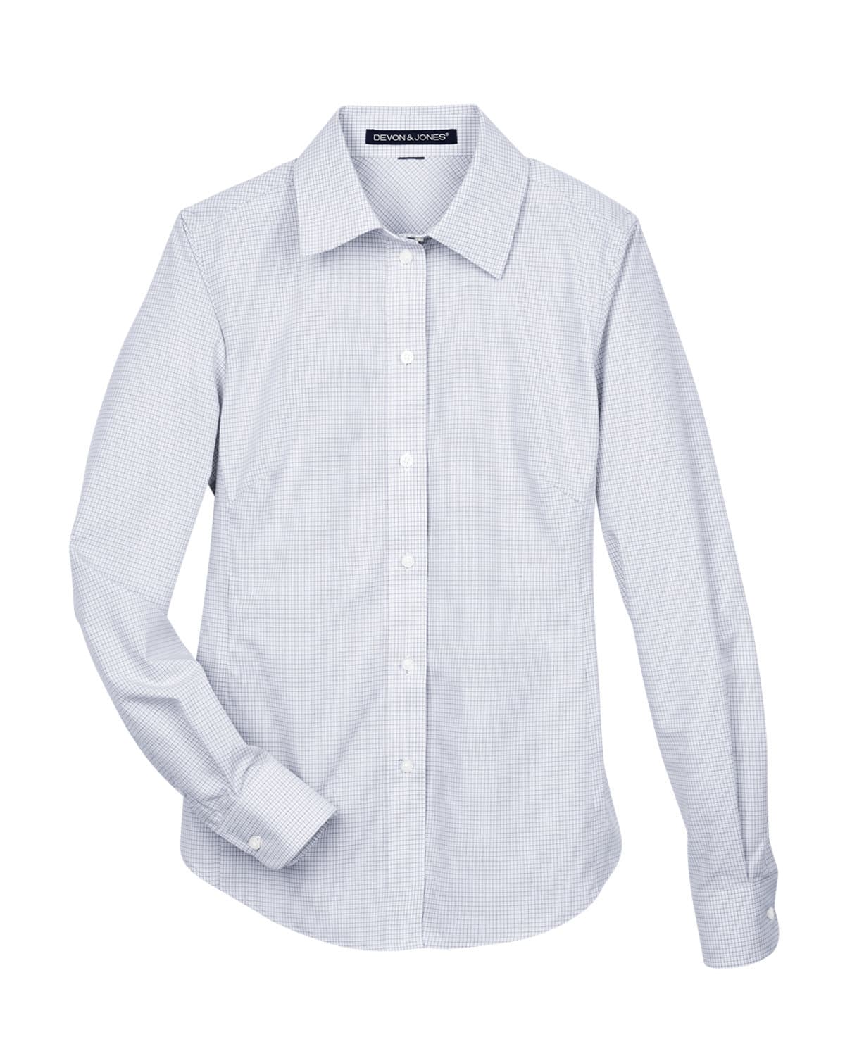 Image for Ladies' Crown Collection® Micro Tattersall Woven Shirt