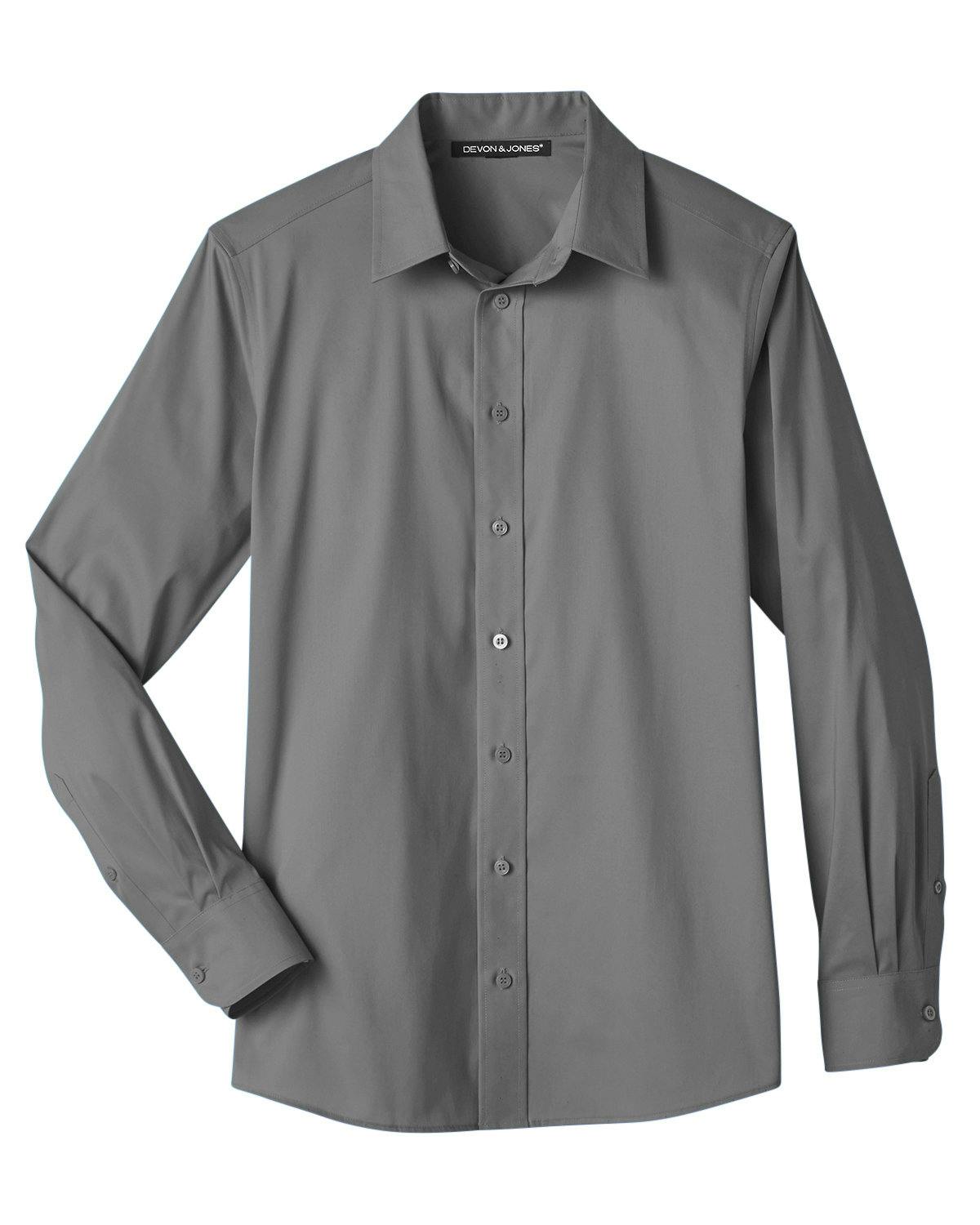 Image for Men's Crown Collection® Stretch Broadcloth Slim Fit Woven Shirt