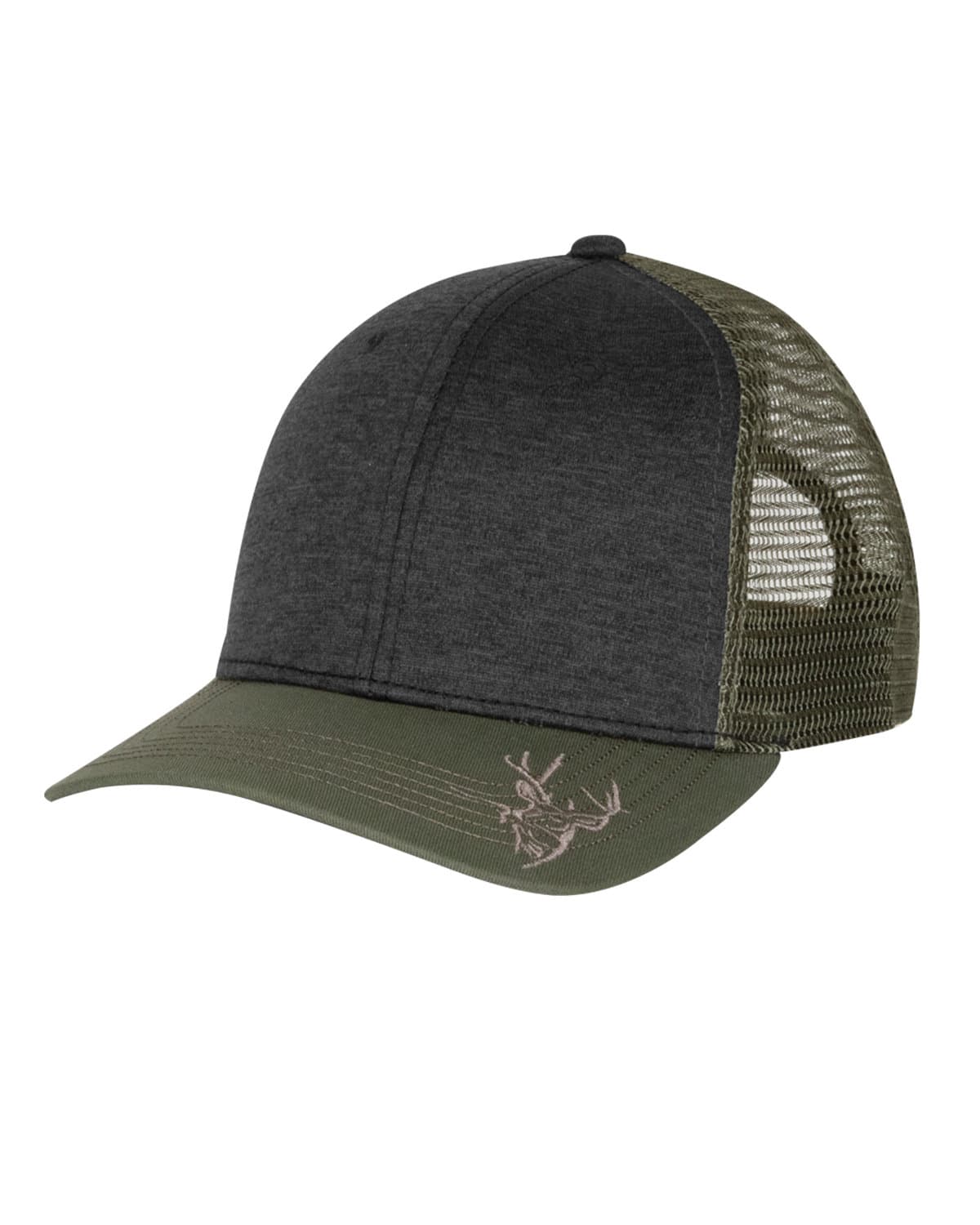 Image for Structured Mid Profile Heather Trucker Hat