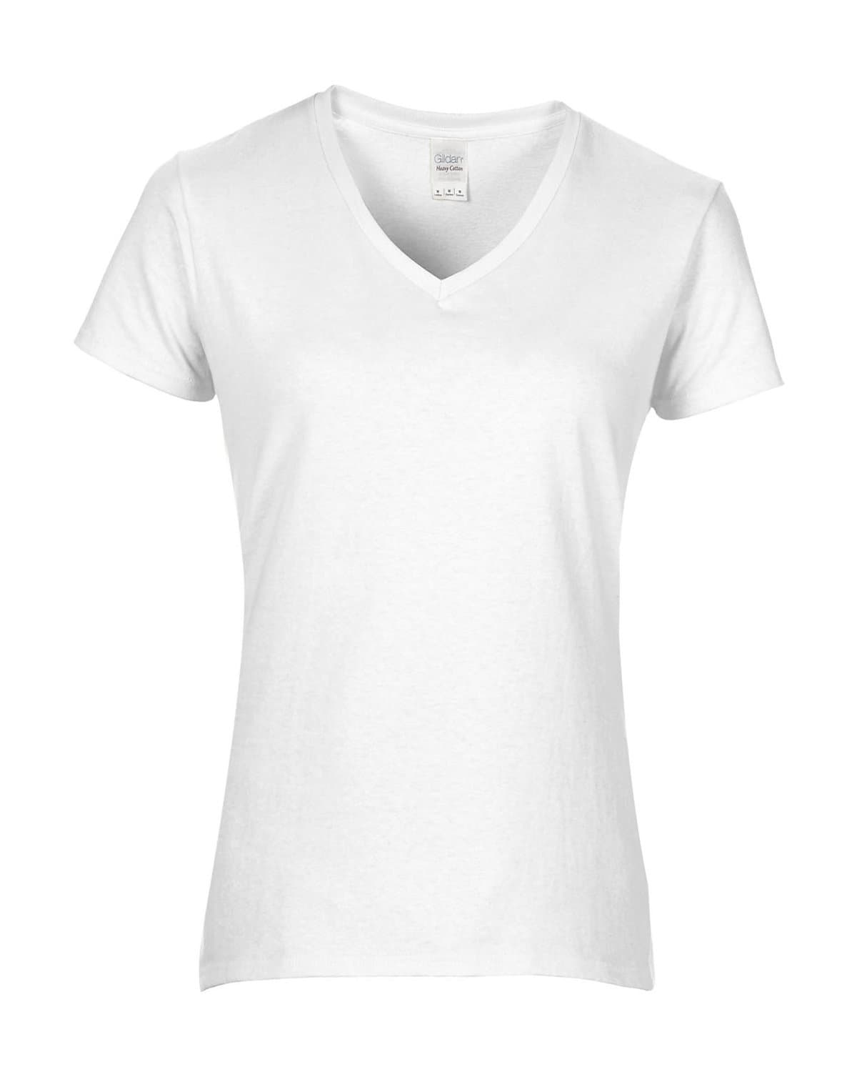 Image for Ladies' Heavy Cotton™ V-Neck T-Shirt