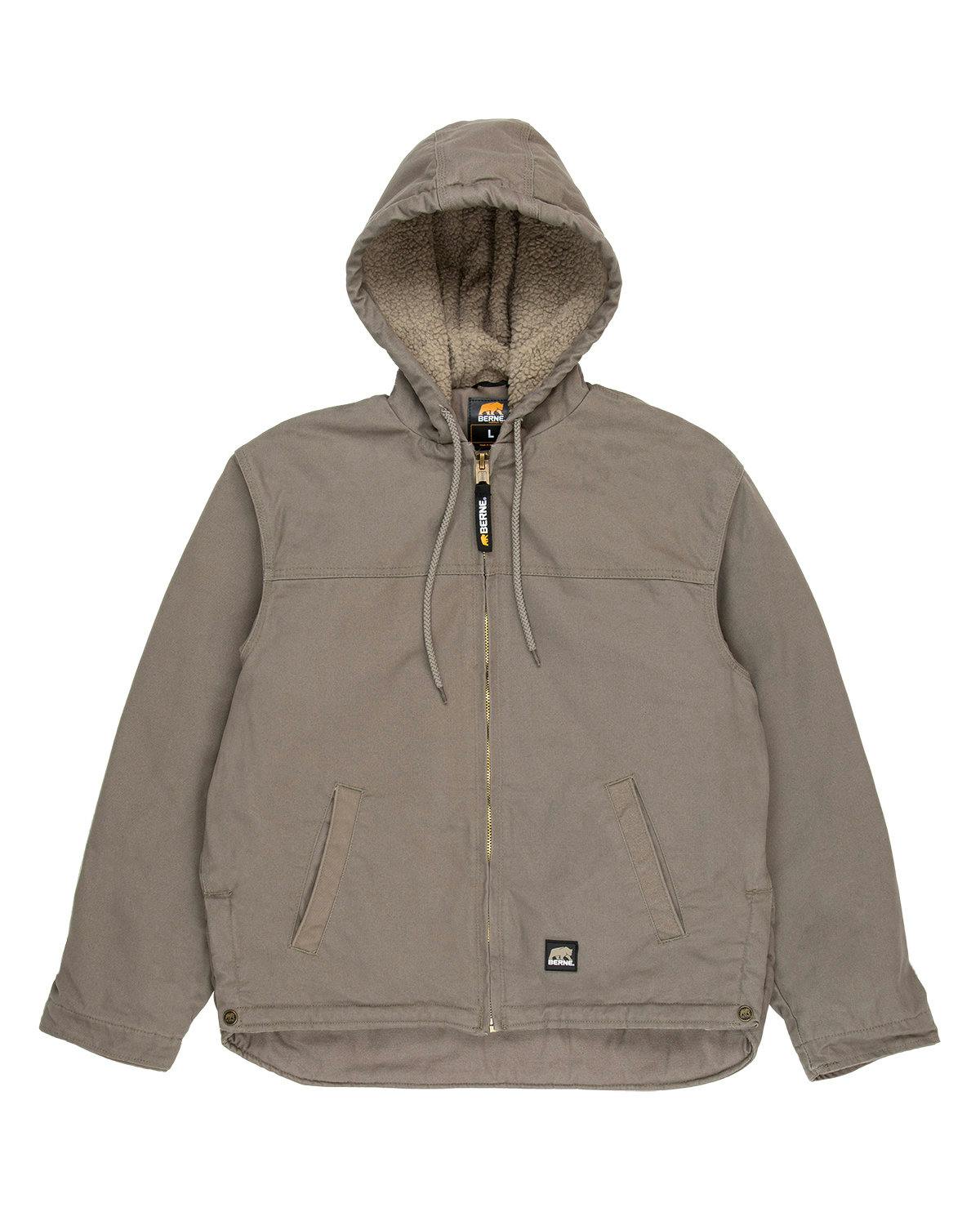 Image for Men's Heartland Washed Duck Hooded Work Coat