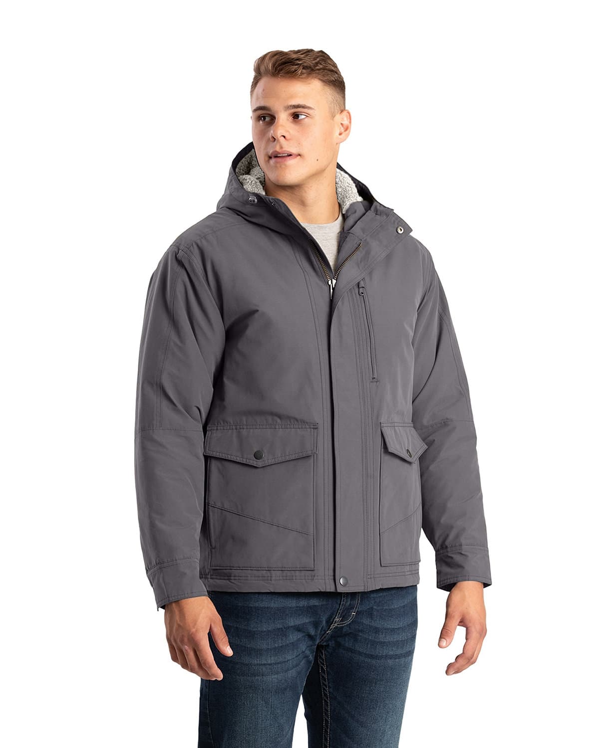 Image for Men's Highland Quilt-Lined Micro-Duck Hooded Jacket