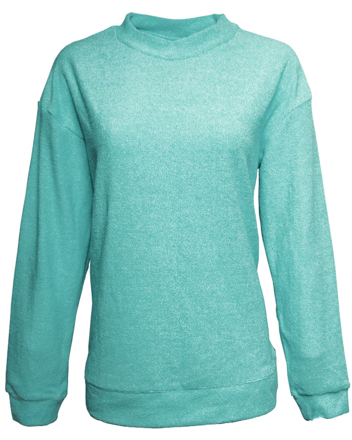 Image for Ladies' Weekend French Terry Mock Neck Crew