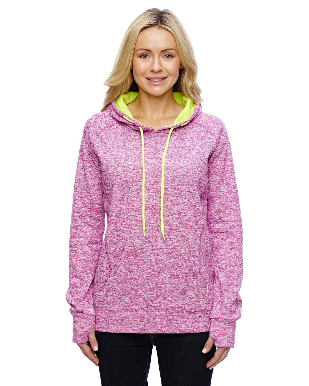 Image for Ladies' Cosmic Contrast Fleece Hooded Sweatshirt