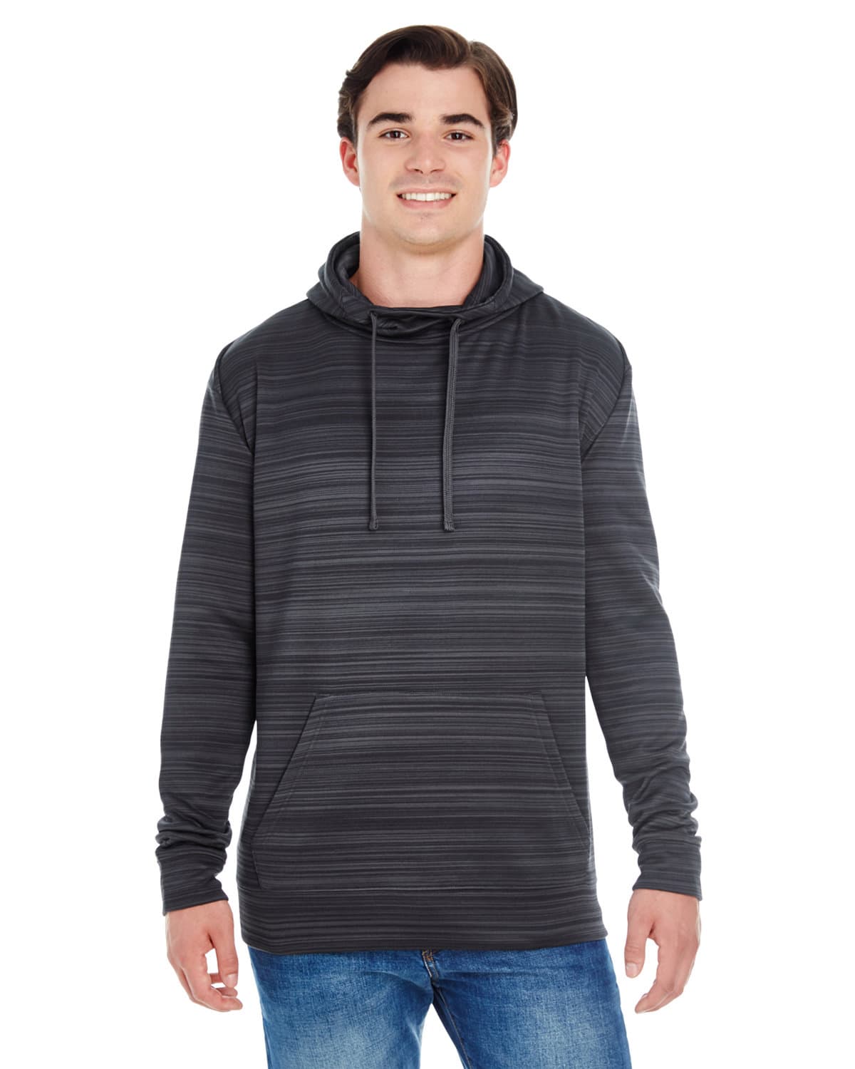 Image for Adult Odyssey Striped Poly Fleece Pullover Hood