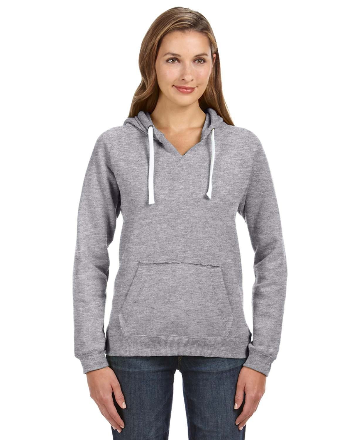 Image for Ladies' Sydney Brushed V-Neck Hooded Sweatshirt