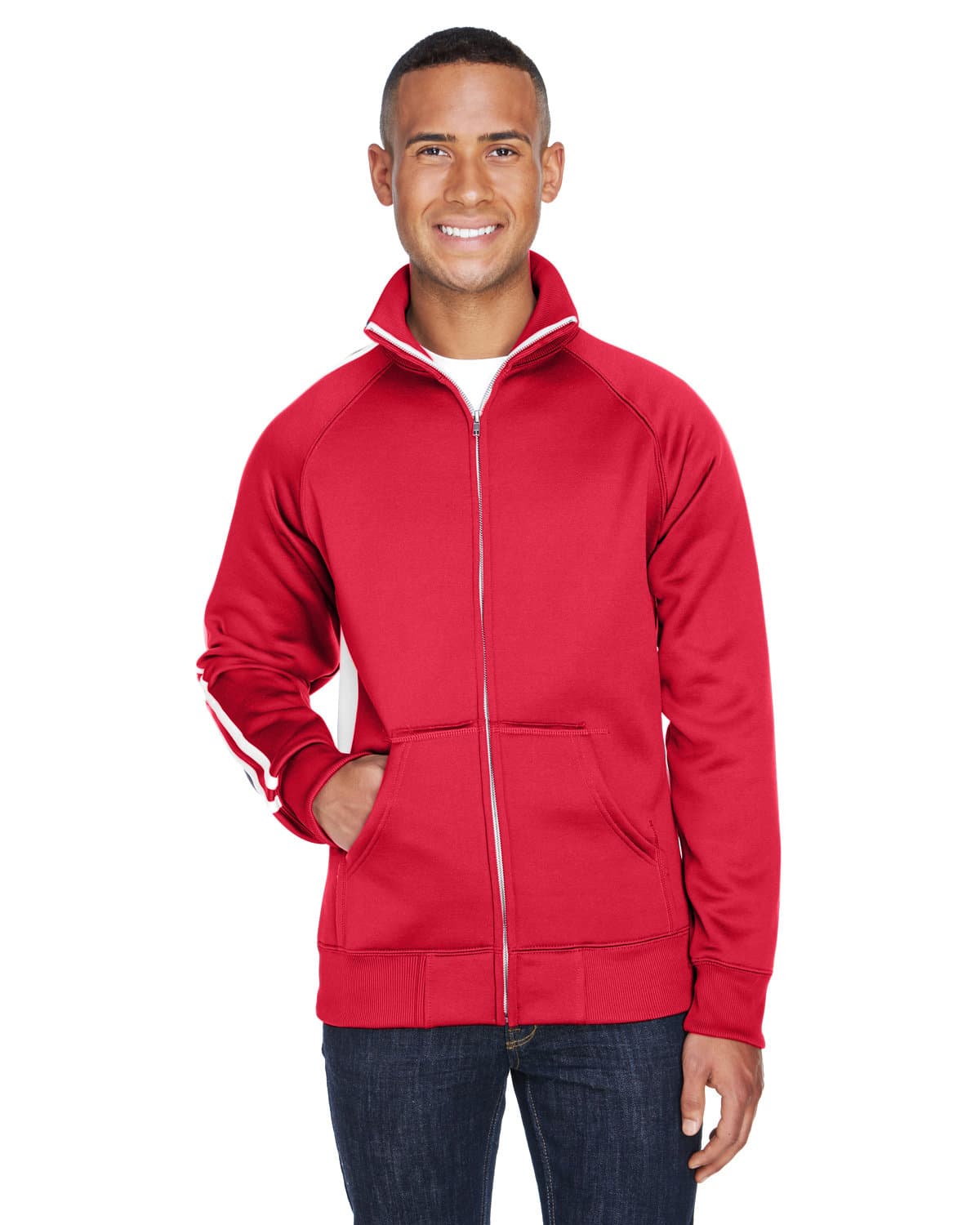 Image for Adult Vintage Poly Fleece Track Jacket