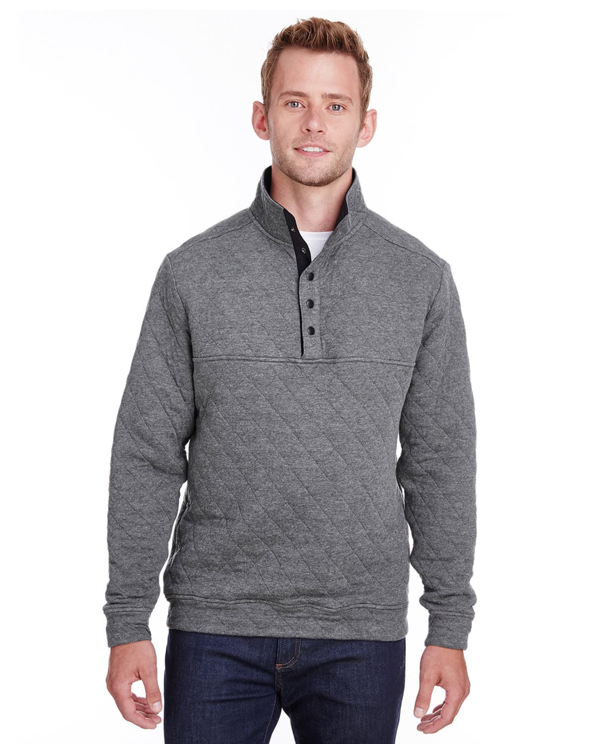 Image for Adult Quilted Snap Pullover