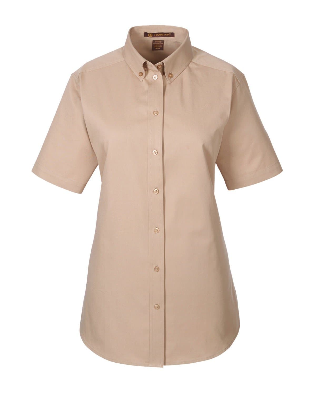 Image for Ladies' Foundation Cotton Short-Sleeve Twill Shirt with Teflon™