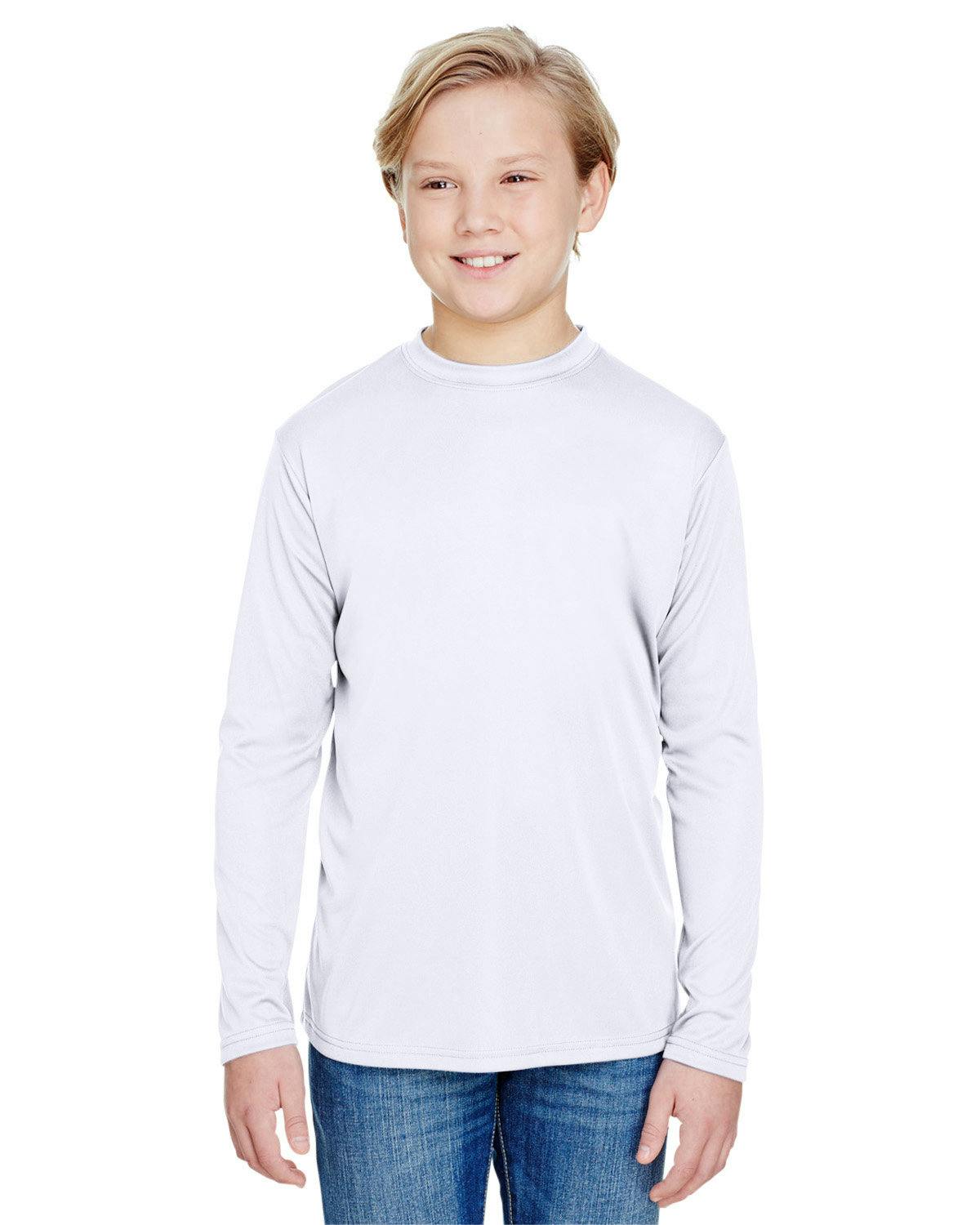 Image for Youth Long Sleeve Cooling Performance Crew Shirt