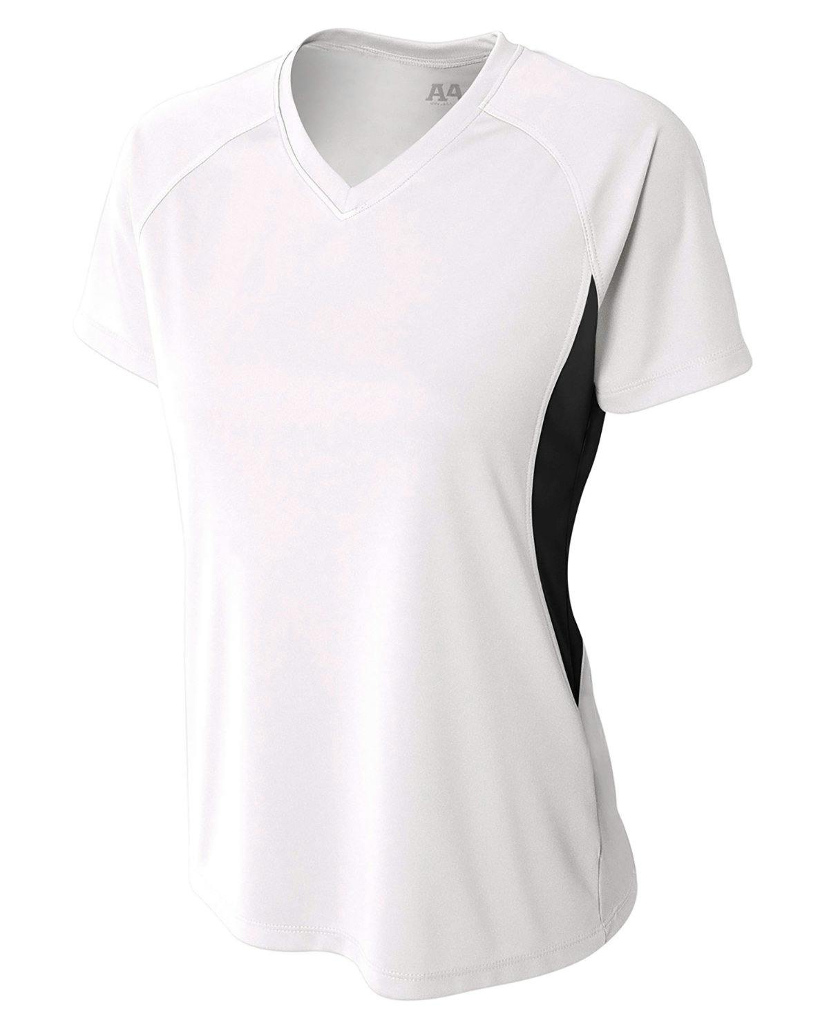 Image for Ladies' Color Block Performance V-Neck T-Shirt