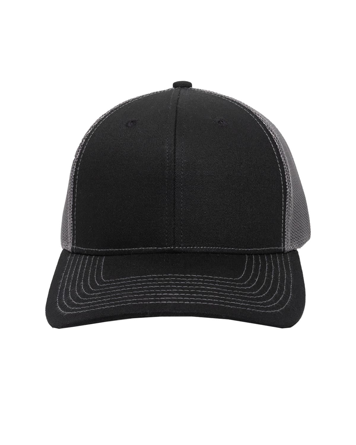 Image for Structured Trucker With Solid Mesh Back Hat