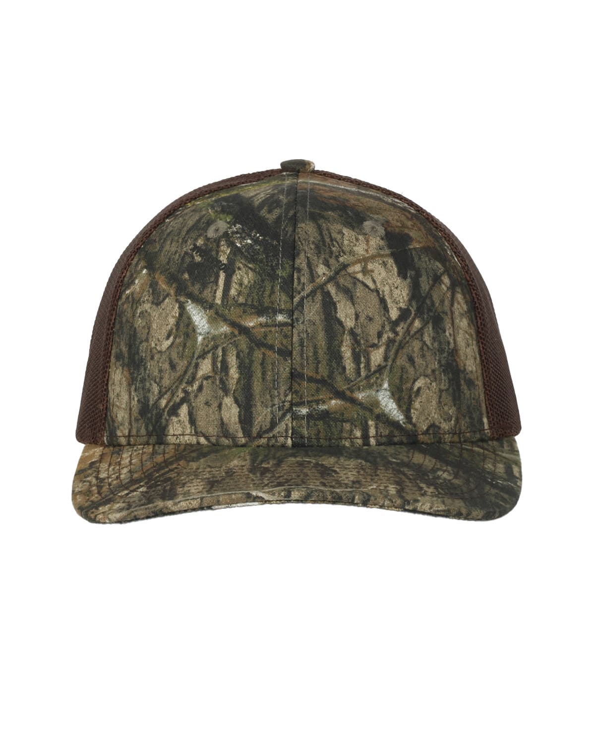 Image for Structured Camo Trucker With Solid Mesh Back Hat