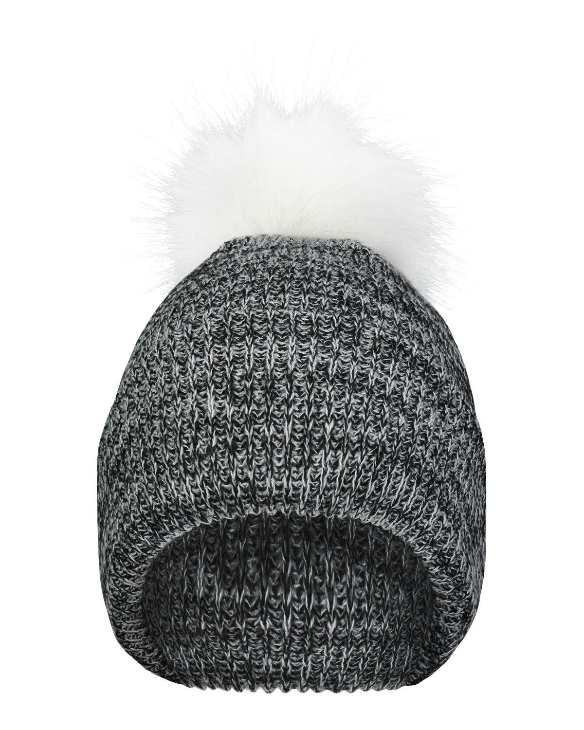 Image for Faux Fur Pom Beanie