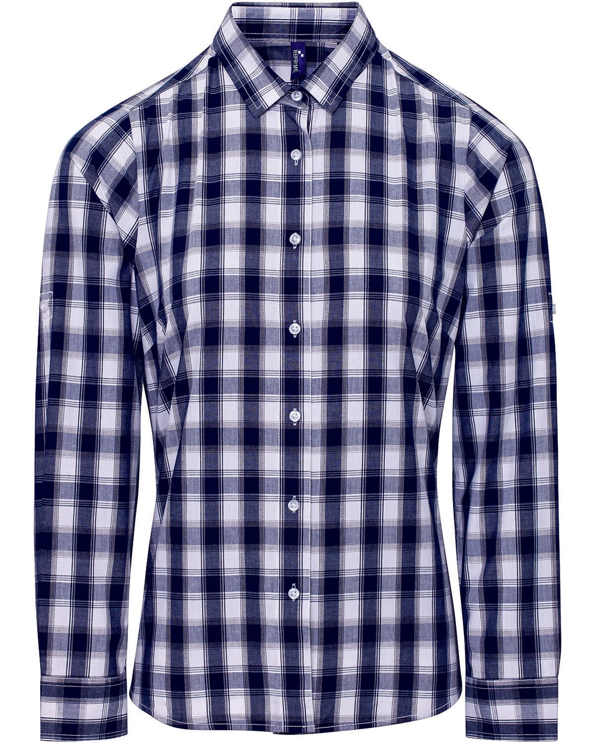 Image for Ladies' Mulligan Check Long-Sleeve Cotton Shirt