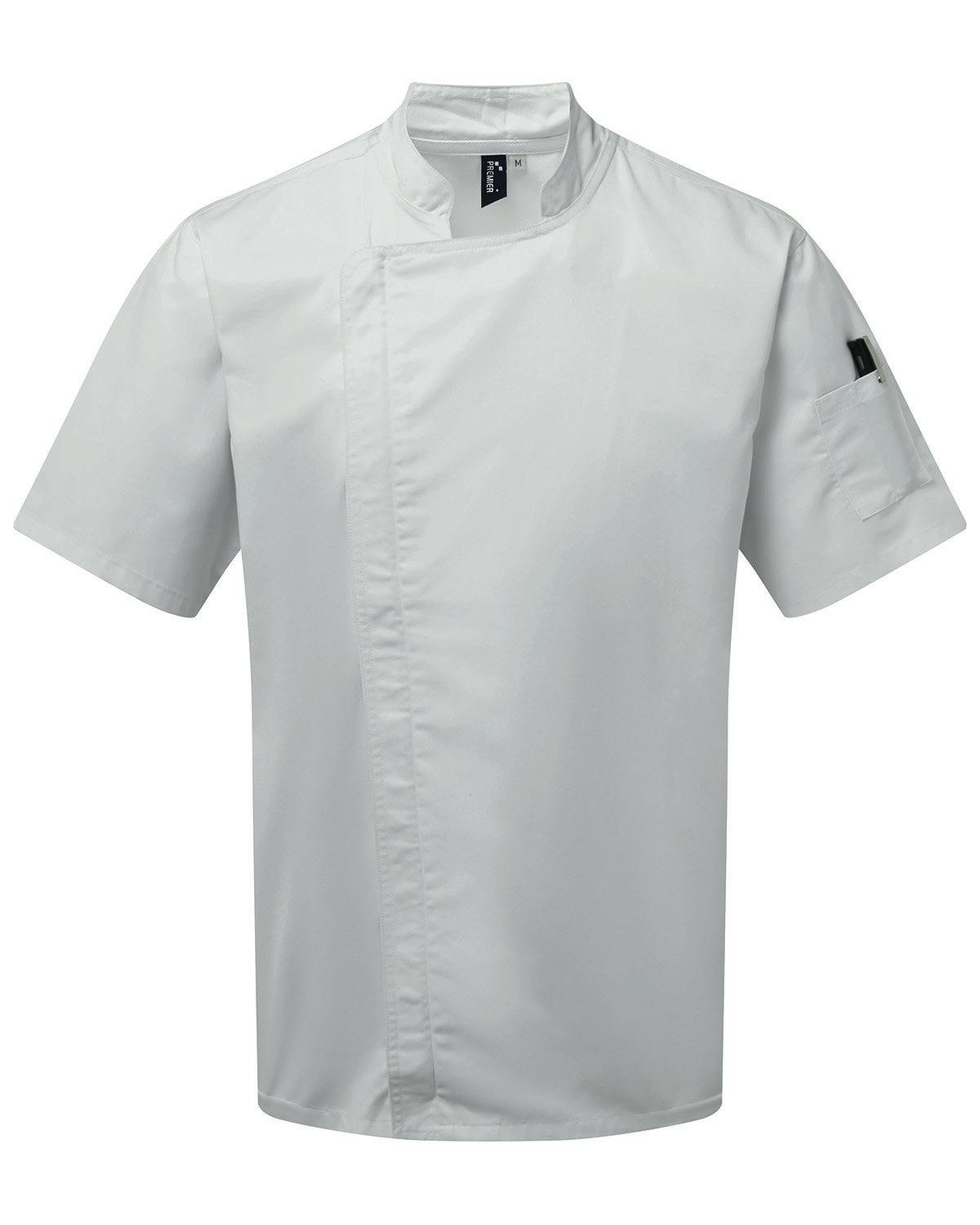 Image for Unisex Zip-Close Short Sleeve Chef's Coat
