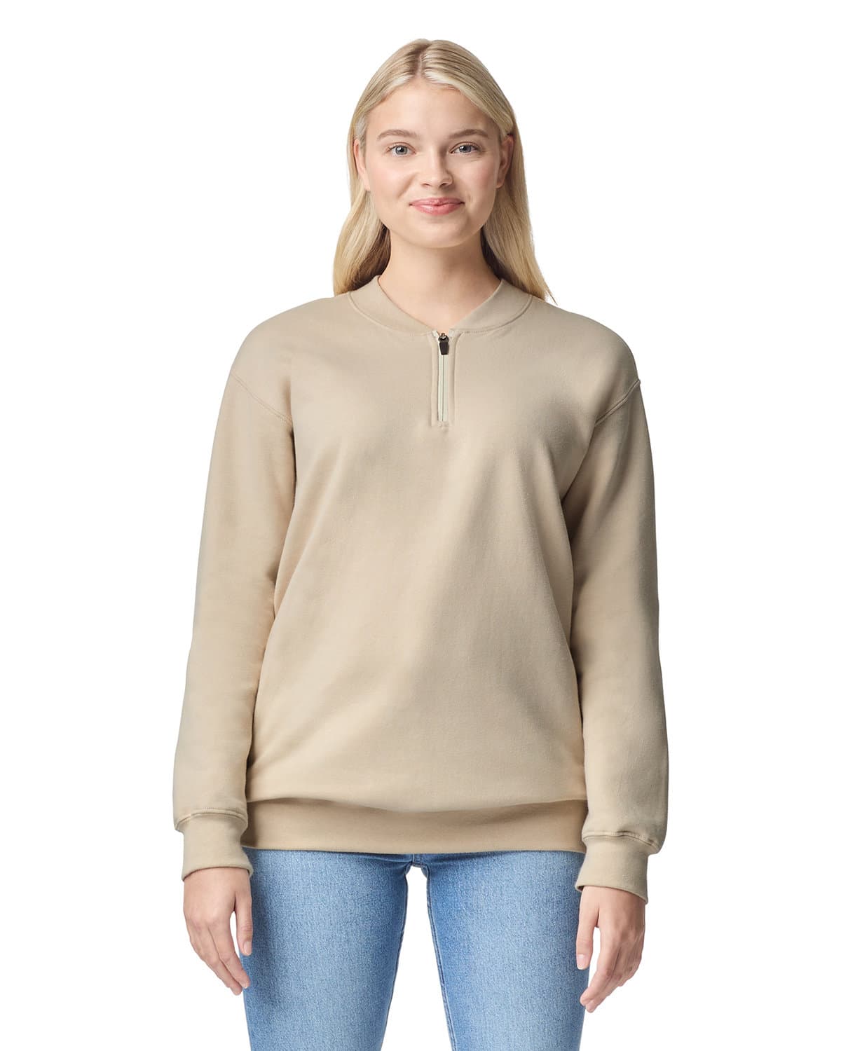 Image for Unisex Softstyle Midweight Fleece Quarter-Zip Sweatshirt