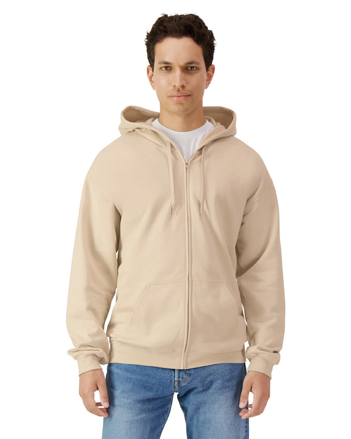 Image for Unisex Softstyle Fleece Full Zip Hooded Sweatshirt