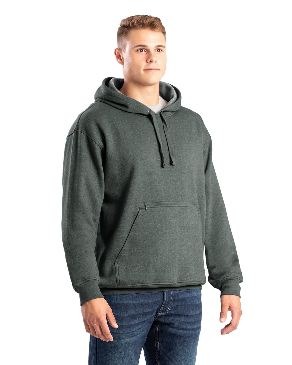 Image for Men's Heritage Zippered Pocket Hooded Pullover Sweatshirt