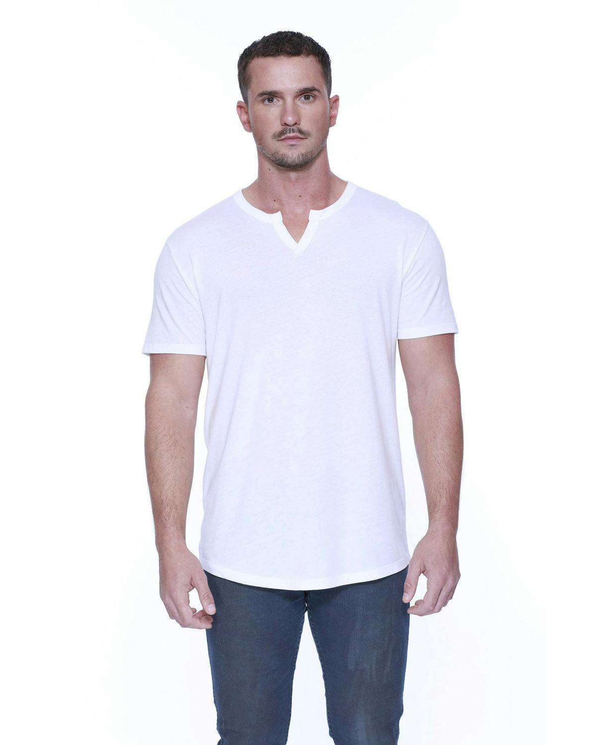 Image for Men's CVC  Slit V-Neck T-Shirt