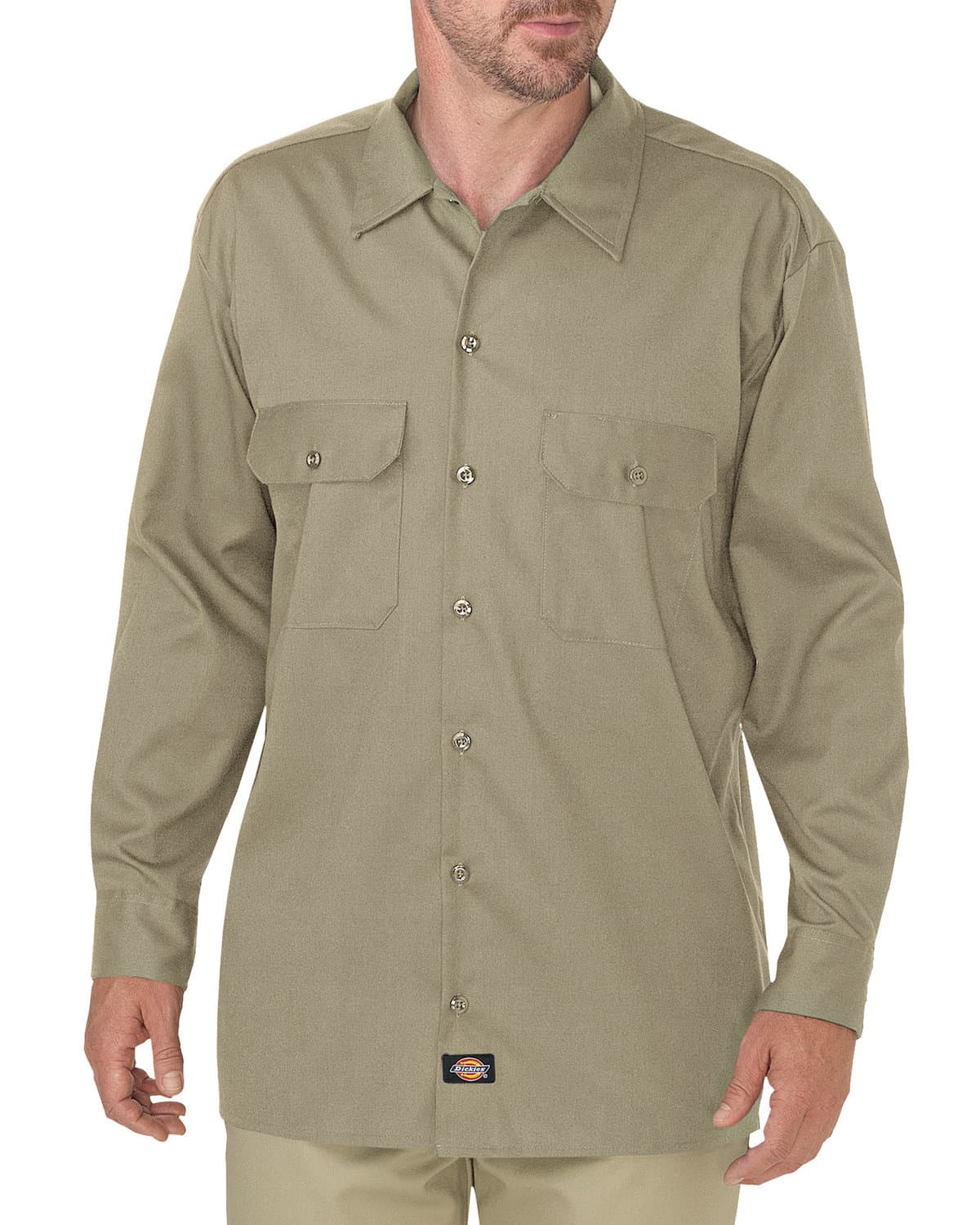 Image for Men's FLEX Relaxed Fit Long-Sleeve Twill Work Shirt