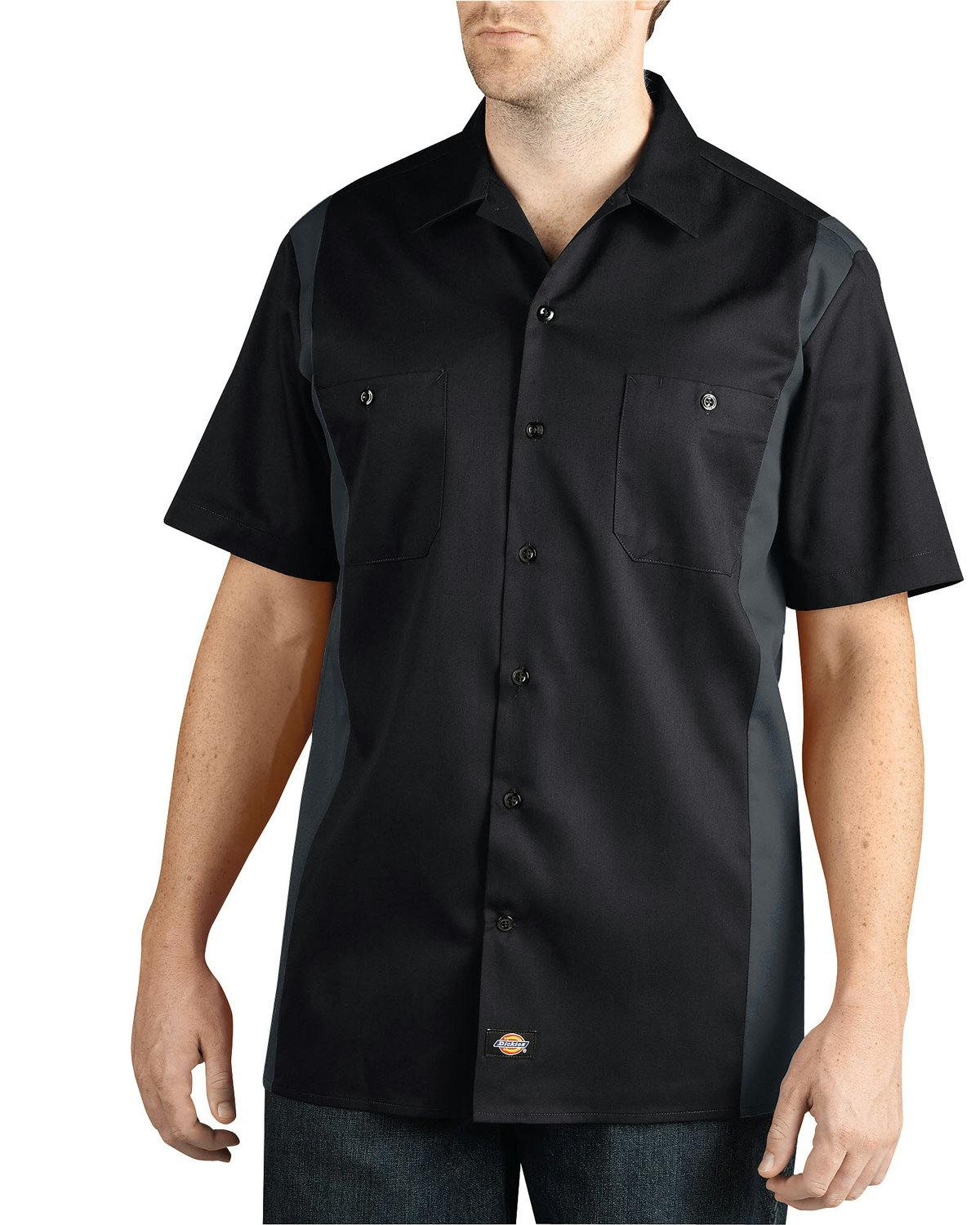 Image for Men's Two-Tone Short-Sleeve Work Shirt