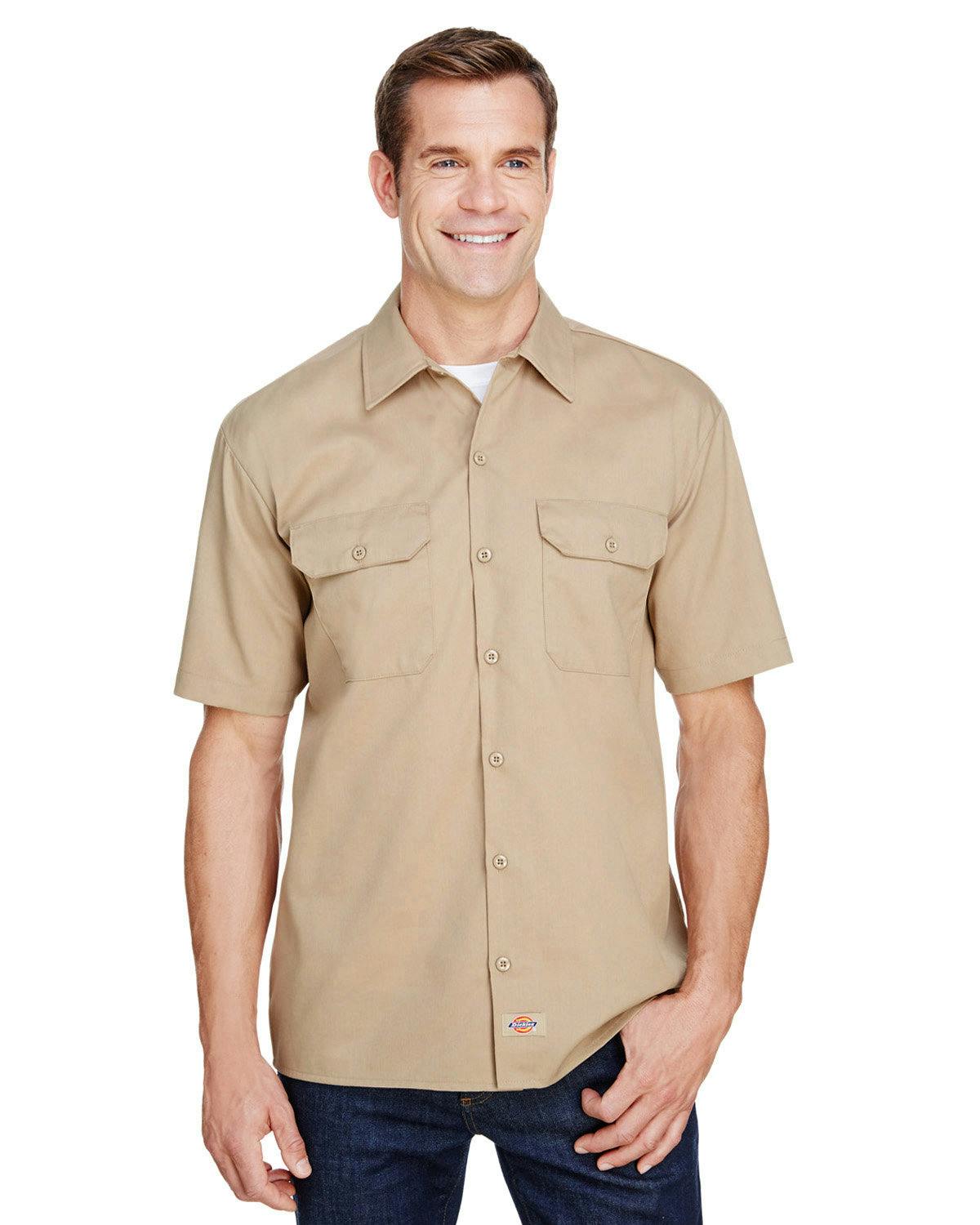 Image for Men's FLEX Short-Sleeve Twill Work Shirt