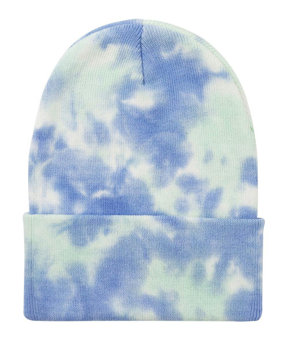 Image for 12" Tie-Dyed Cuffed Beanie - SP412