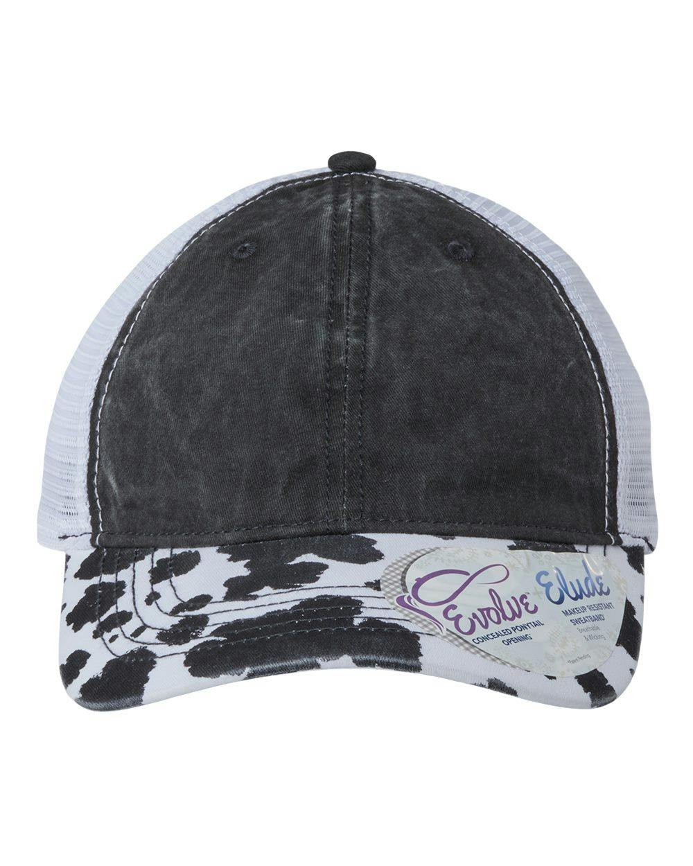 Image for Women's Printed Visor with Mesh Back Cap - JANET