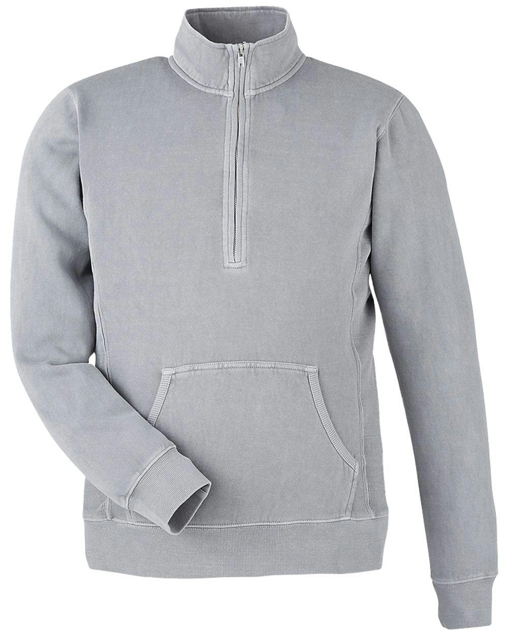 Image for Pigment-Dyed Fleece Quarter-Zip Pullover - 8732