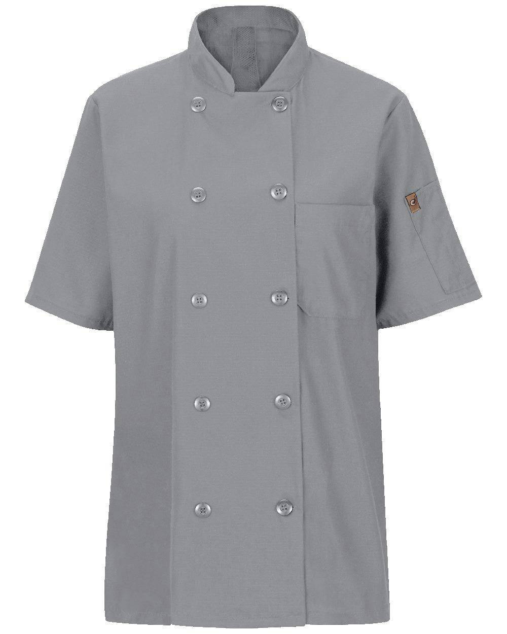 Image for Women's Mimix™ Short Sleeve Chef Coat with OilBlok - 045X