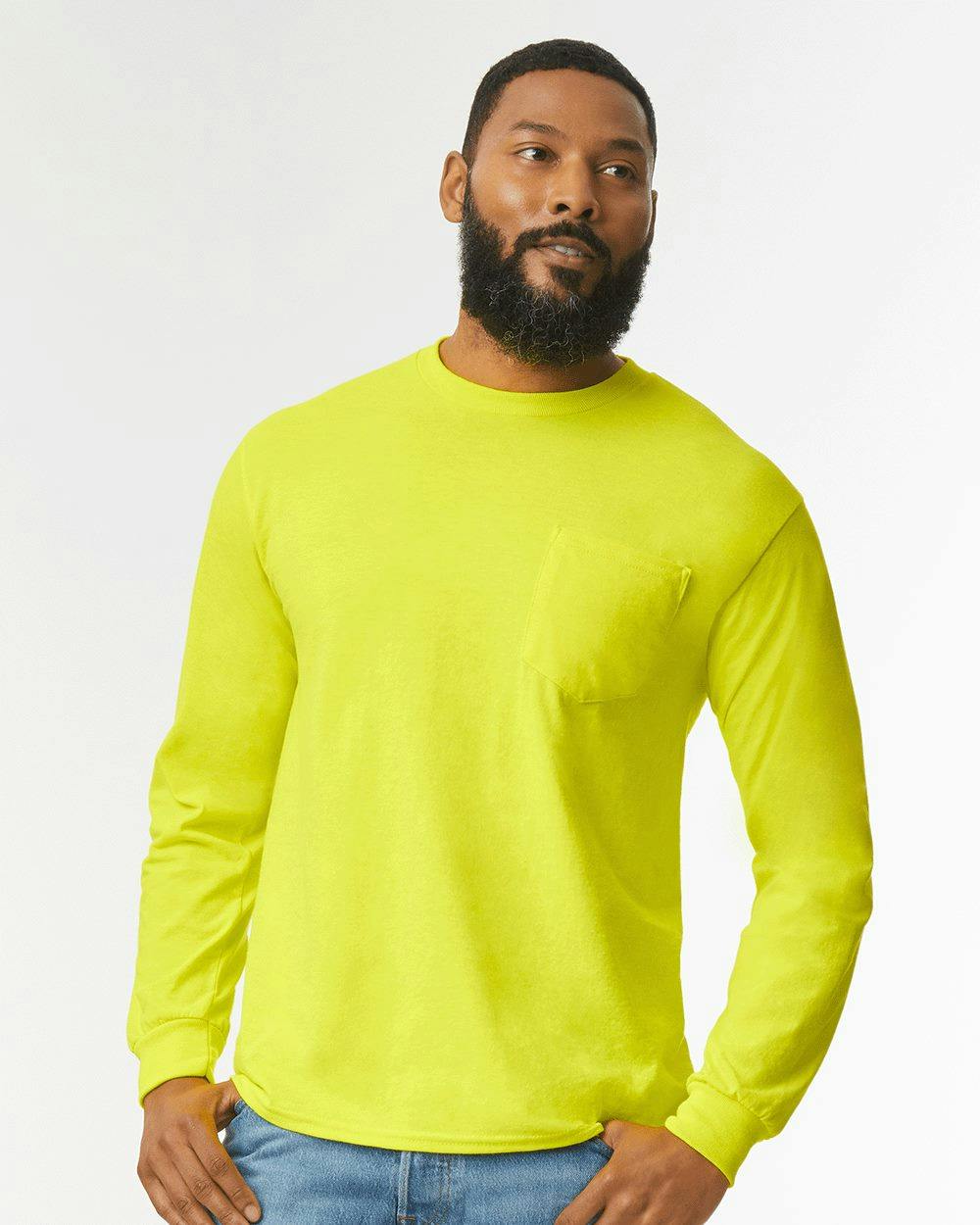 Image for Ultra Cotton® Long Sleeve Pocket T-Shirt - 2410
