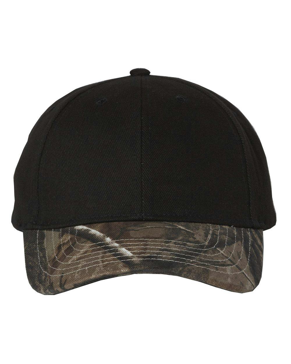 Image for Solid Crown with Camo Visor Cap - LC25