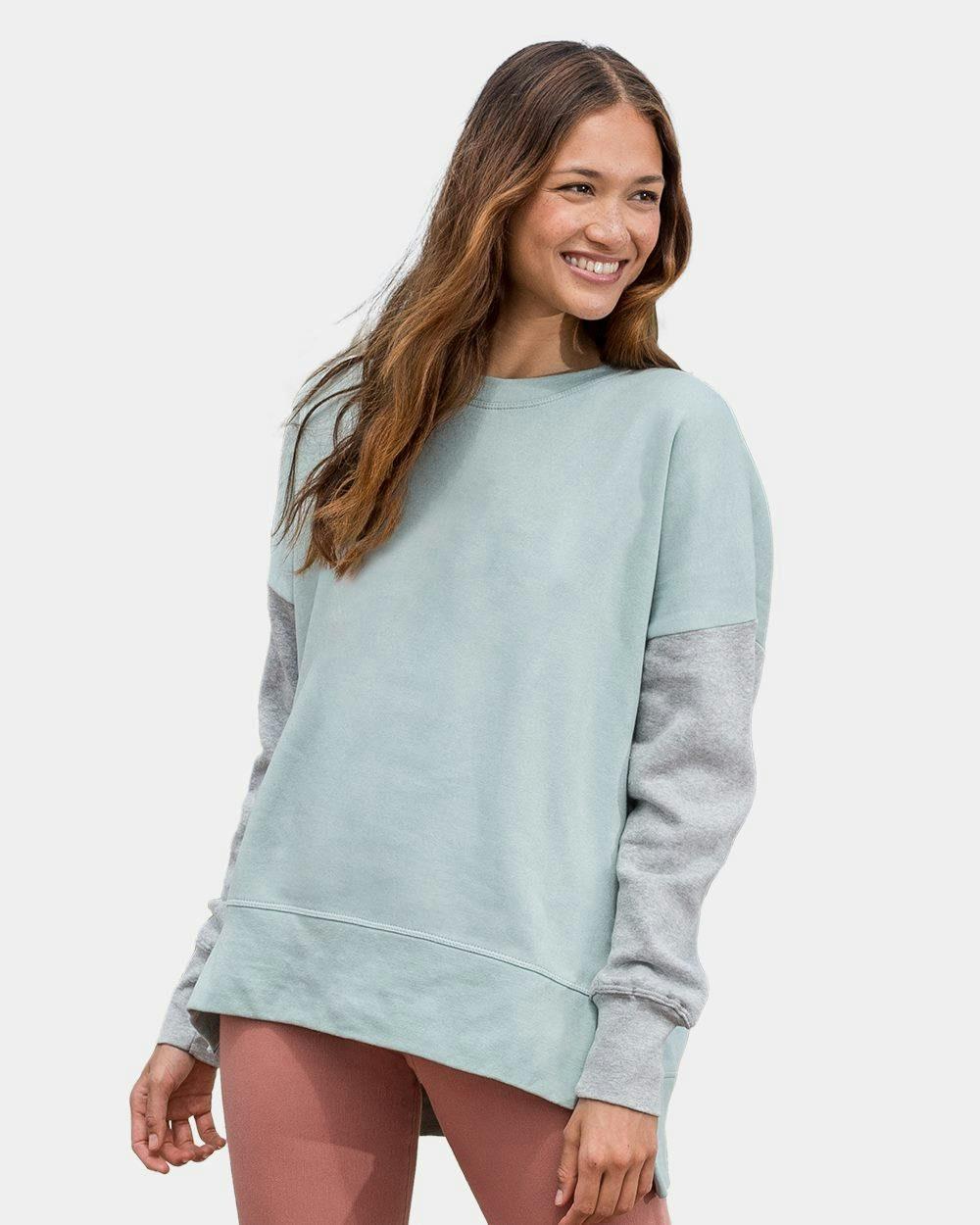 Image for Women's Cloud Fleece Colorblocked Crewneck Sweatshirt - W21143