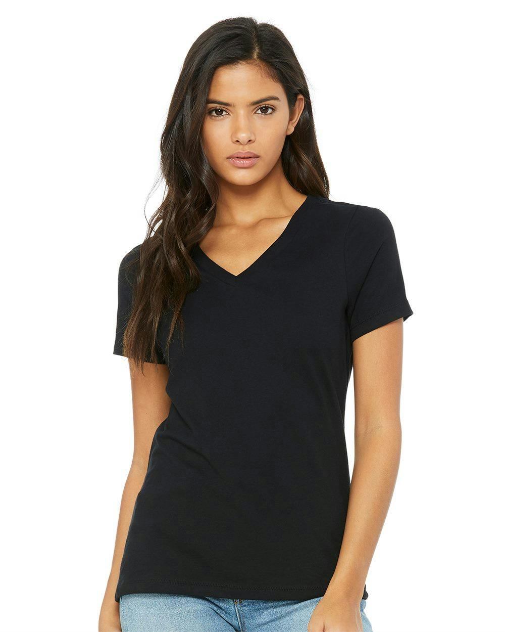 Image for Women’s Relaxed Jersey V-Neck Tee - 6405