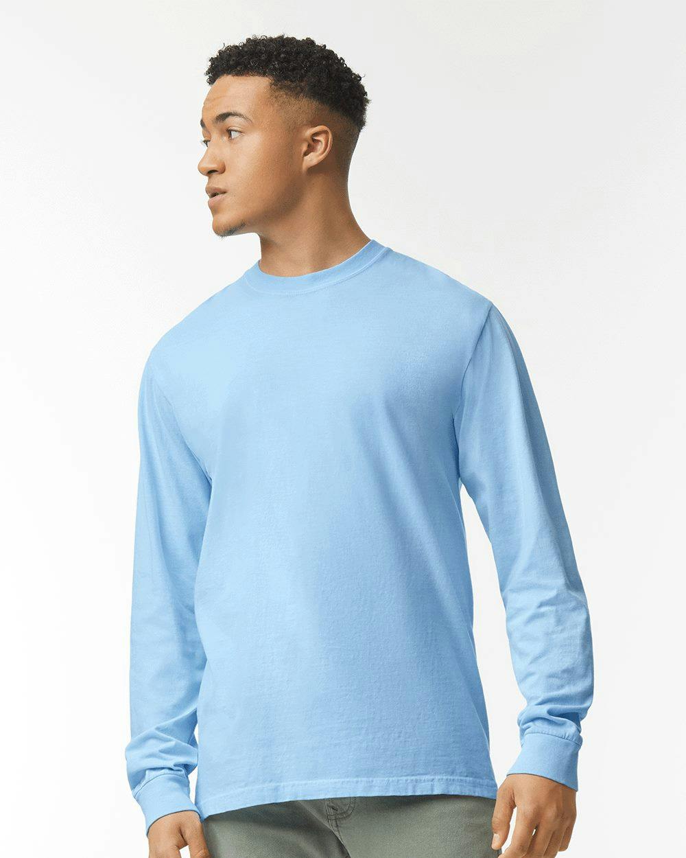 Image for Garment-Dyed Heavyweight Long Sleeve T-Shirt - 6014