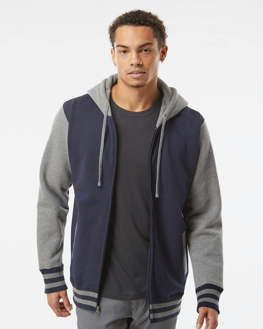 Image for Heavyweight Varsity Full-Zip Hooded Sweatshirt - IND45UVZ
