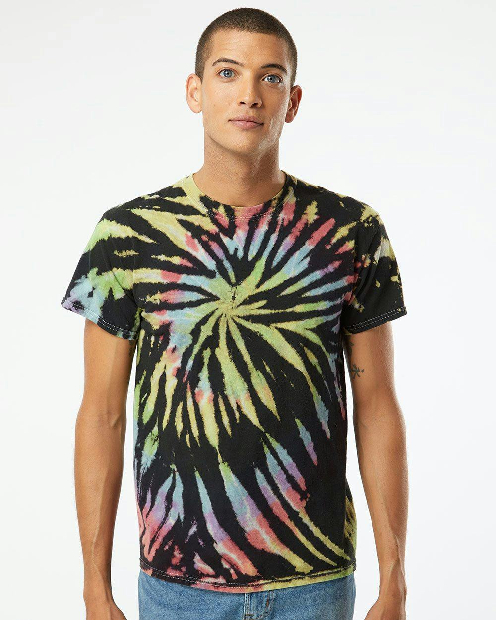 Image for Multi-Color Spiral Tie-Dyed T-Shirt - 200MS