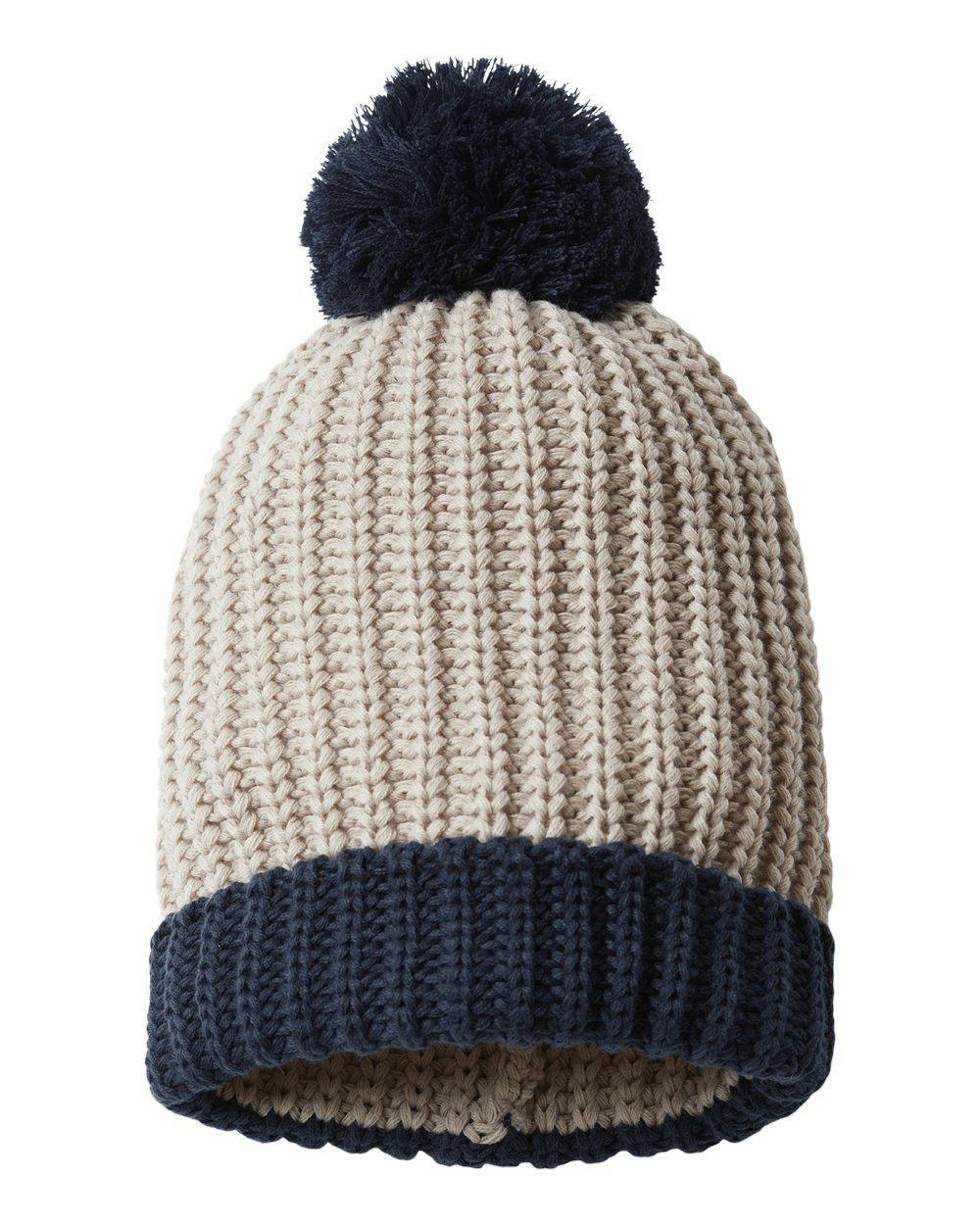 Image for Chunky Cable with Cuff & Pom Beanie - 143R