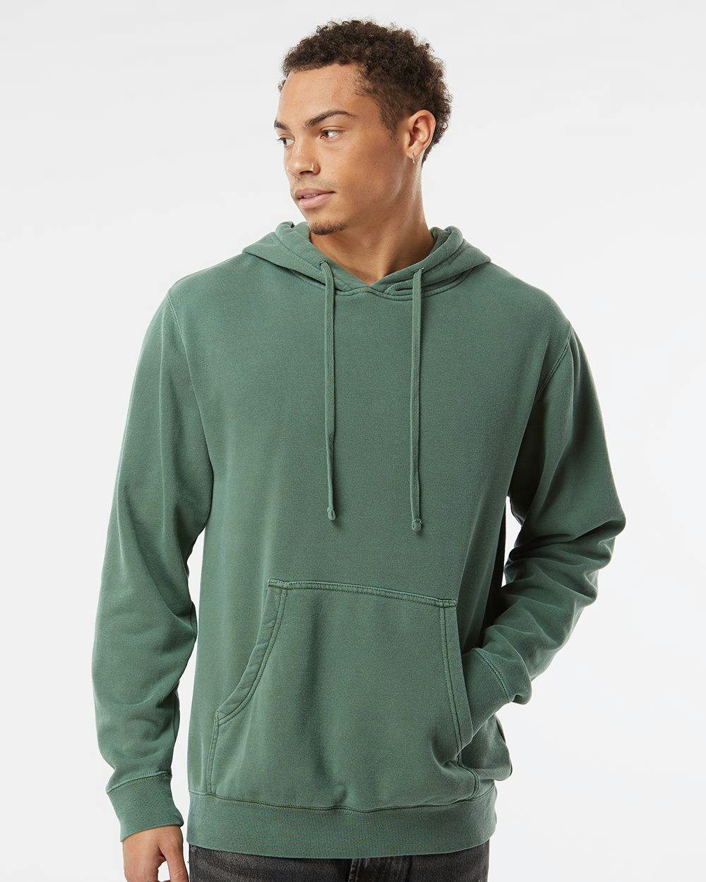 Image for Midweight Pigment-Dyed Hooded Sweatshirt - PRM4500
