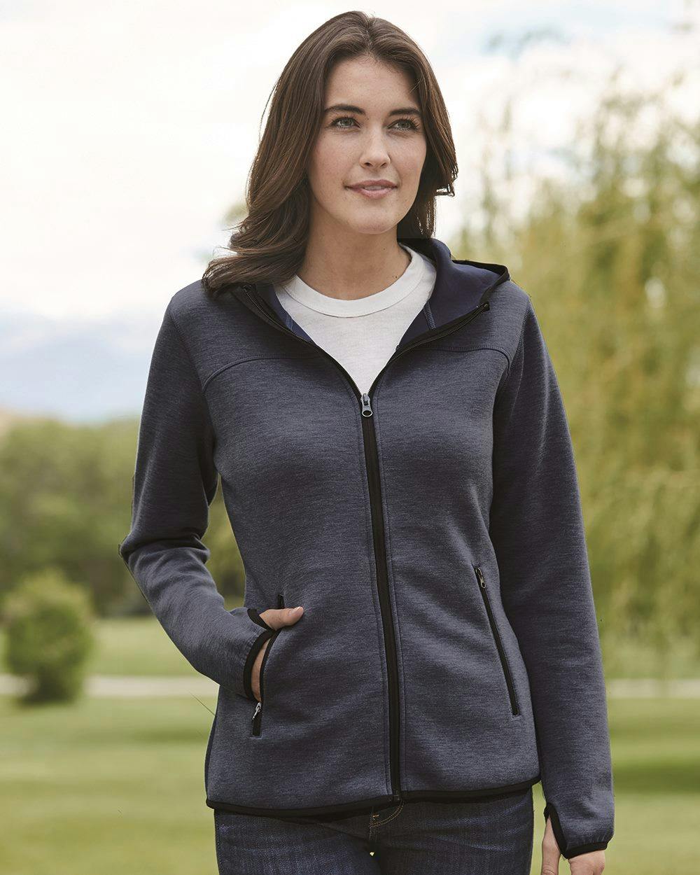Image for Women's HeatLast™ Fleece Tech Full-Zip Hooded Sweatshirt - W18700