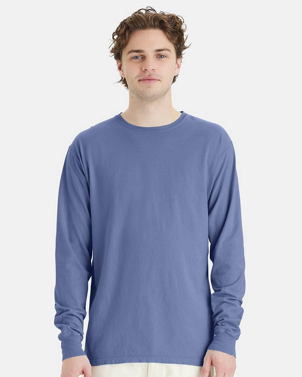 Image for Garment-Dyed Long Sleeve T-Shirt - GDH200